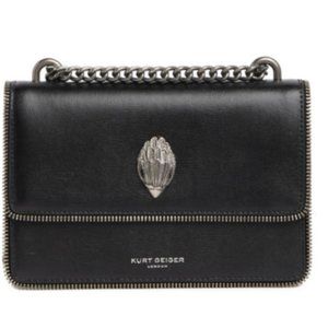 New Shoreditch Small Leather Leopard Crossbody Bag - Kurt Geiger NWT